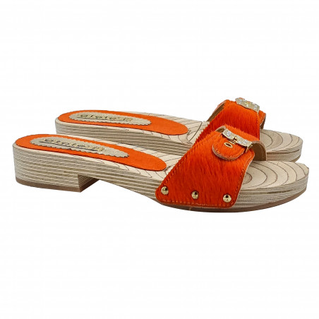 Orange classic clogs with buckle - size 37 - GL102